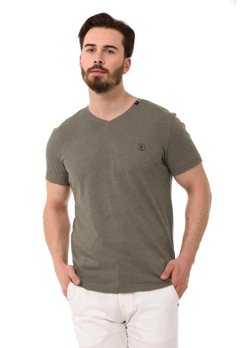 CT773 Men’s Basic V-Neck T-Shirt Sleek Minimalism Edition