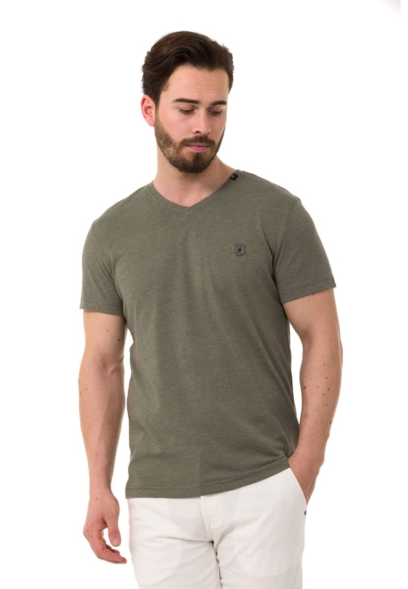 CT773 Men’s Basic V-Neck T-Shirt Sleek Minimalism Edition