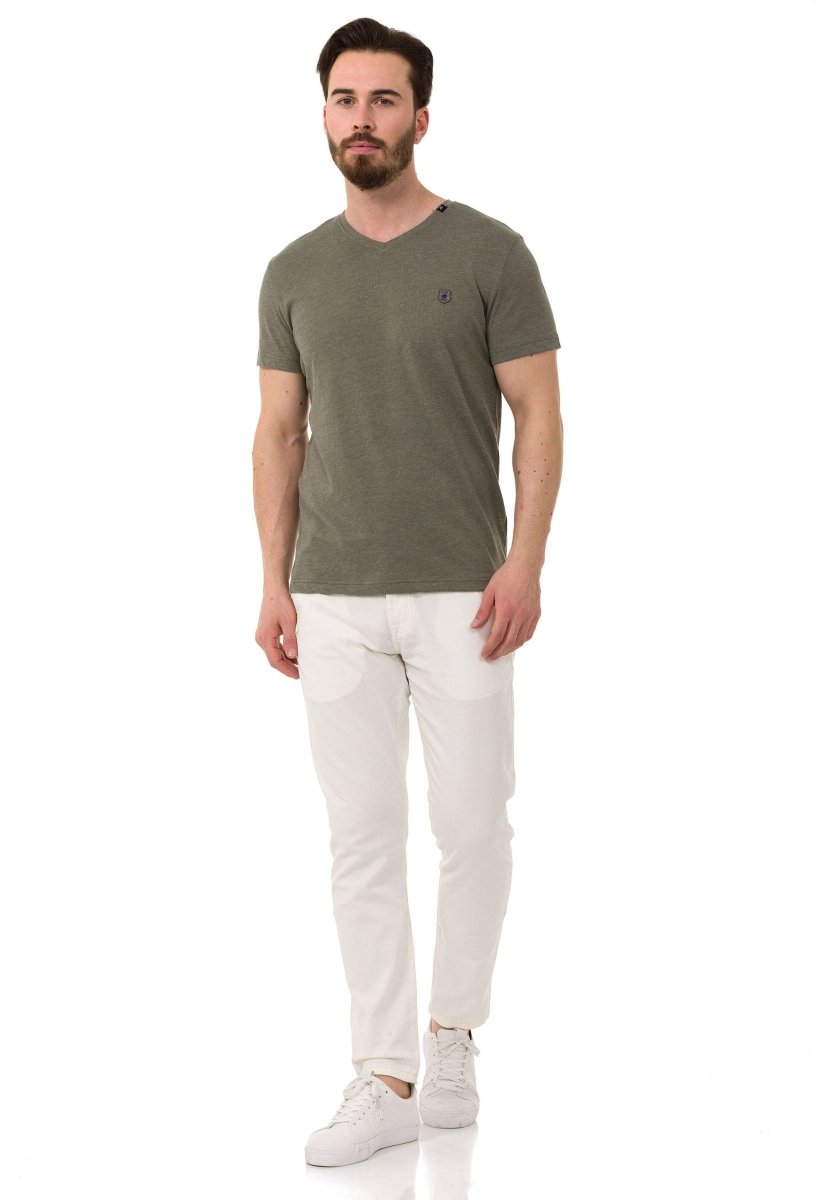 CT773 Men’s Basic V-Neck T-Shirt Sleek Minimalism Edition