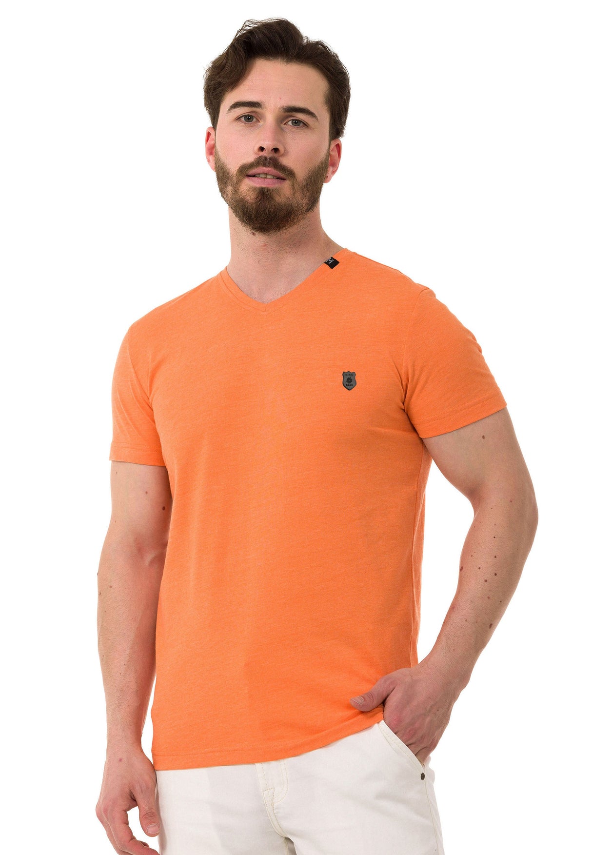 CT773 Men’s Basic V-Neck T-Shirt Sleek Minimalism Edition