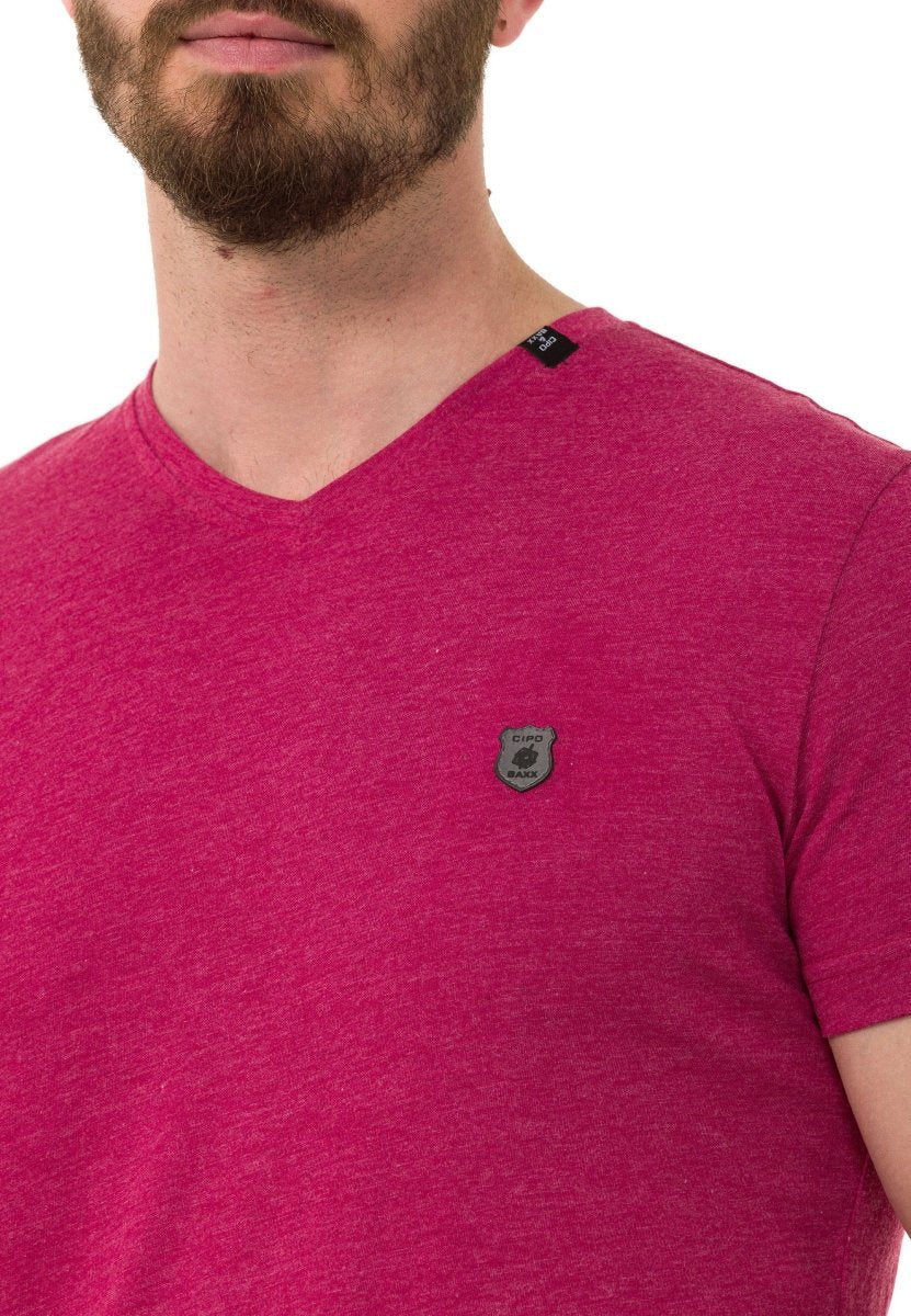 CT773 Men’s Basic V-Neck T-Shirt Sleek Minimalism Edition