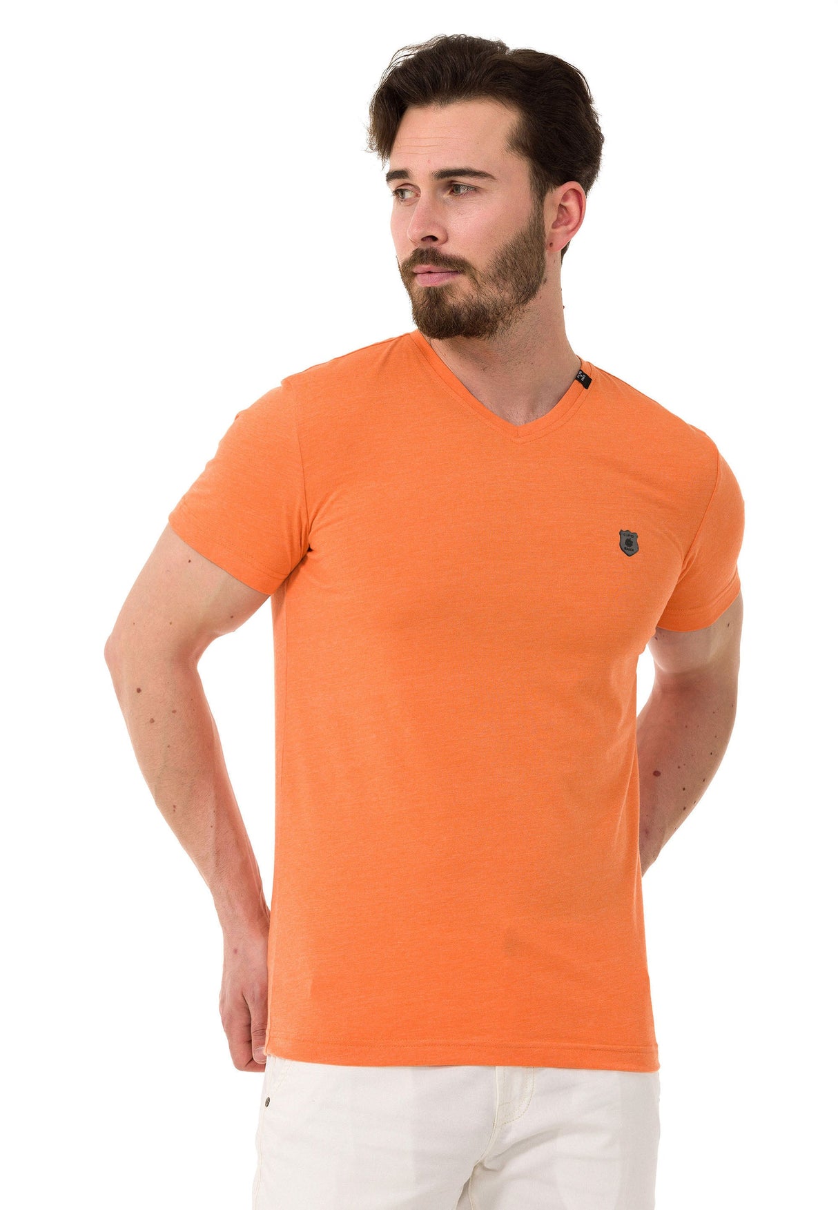 CT773 Men’s Basic V-Neck T-Shirt Sleek Minimalism Edition
