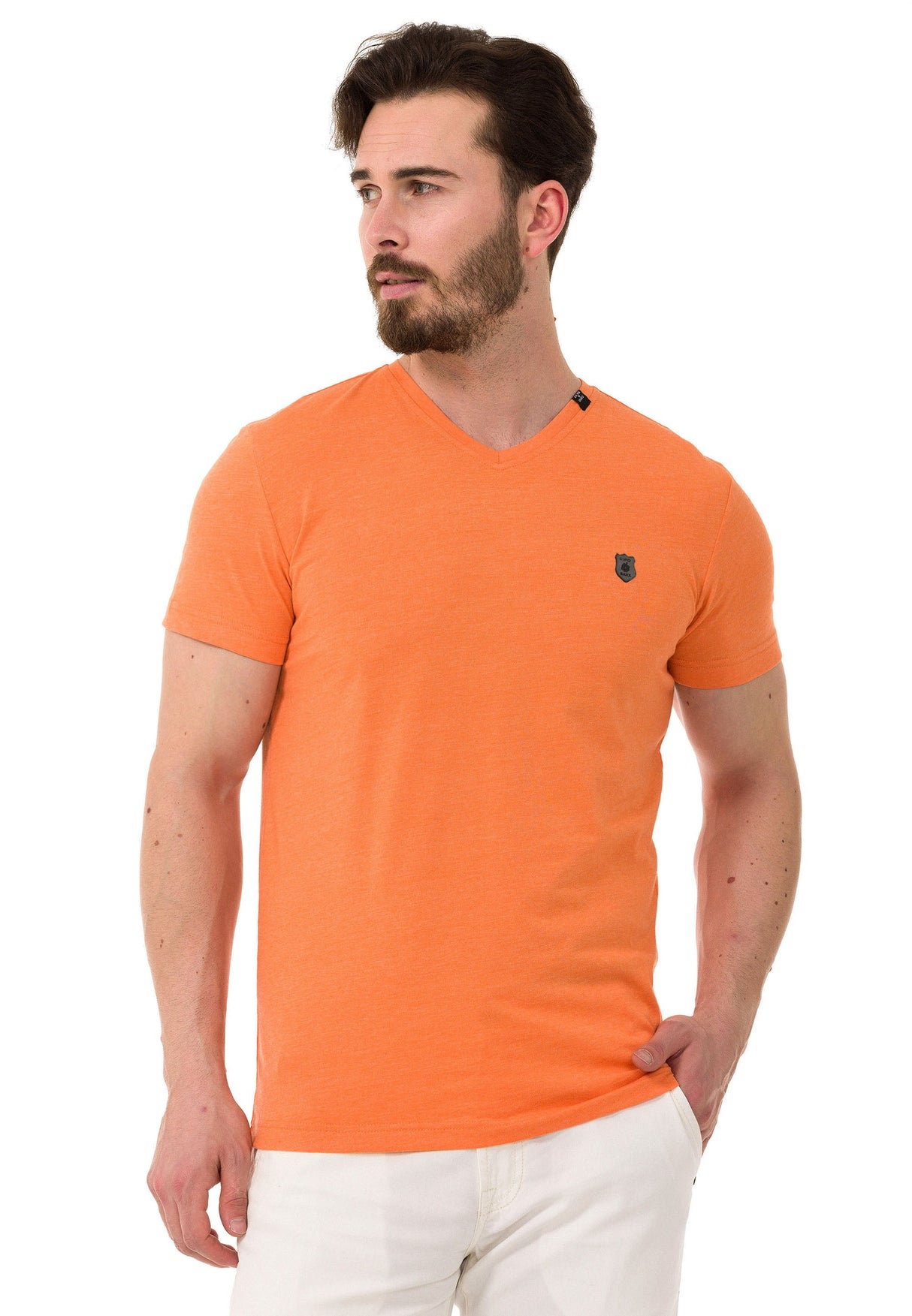 CT773 Men’s Basic V-Neck T-Shirt Sleek Minimalism Edition