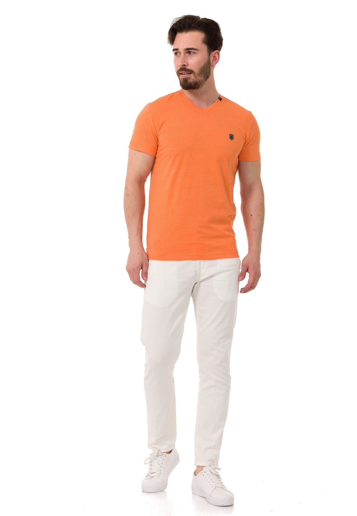 CT773 Men’s Basic V-Neck T-Shirt Sleek Minimalism Edition