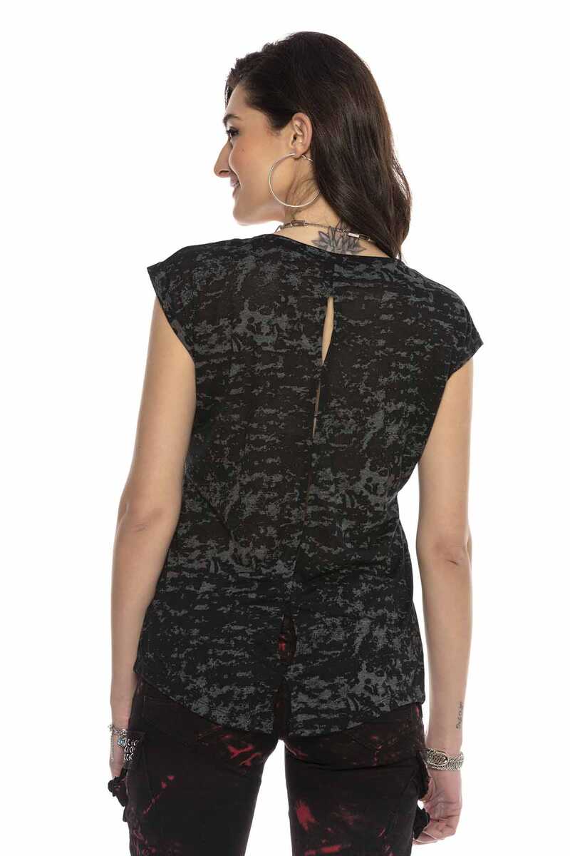 WT300 Gümüş Baskılı Sıfır KoL Tişört