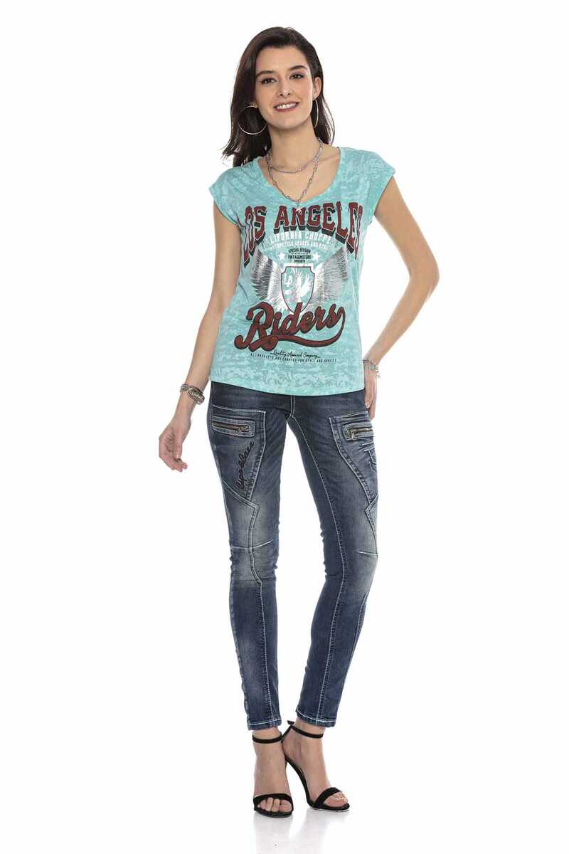 WT300 Gümüş Baskılı Sıfır KoL Tişört