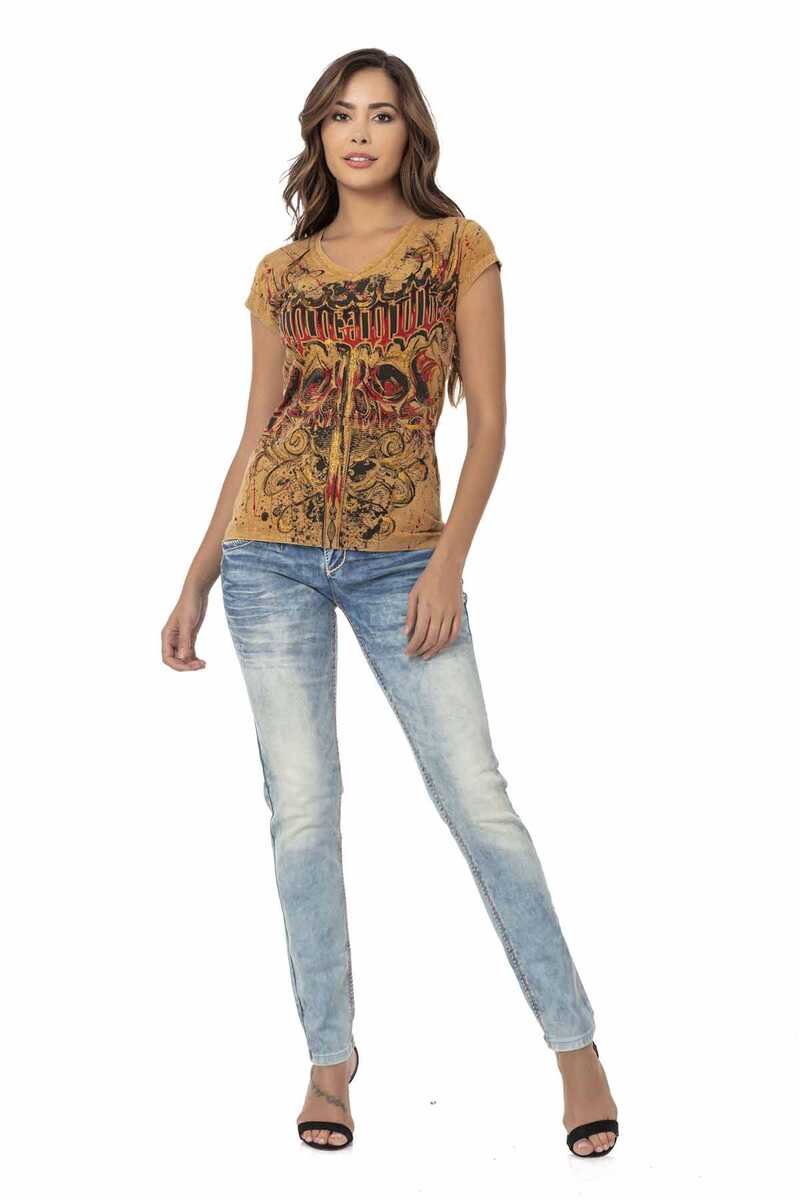 WT330 Vintage Kahve Tişört