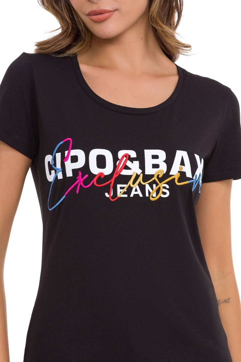 WT370 Marka Detaylı Exclusive Kadın Tişört