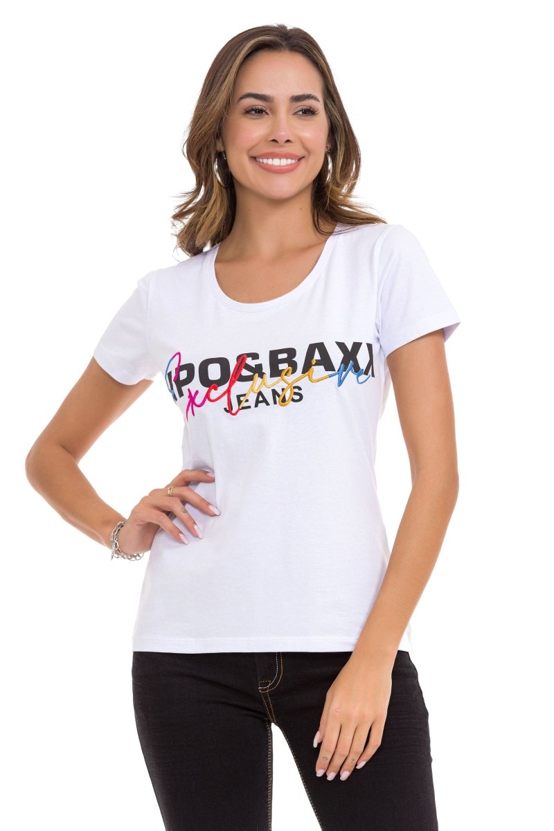 WT370 Marka Detaylı Exclusive Kadın Tişört