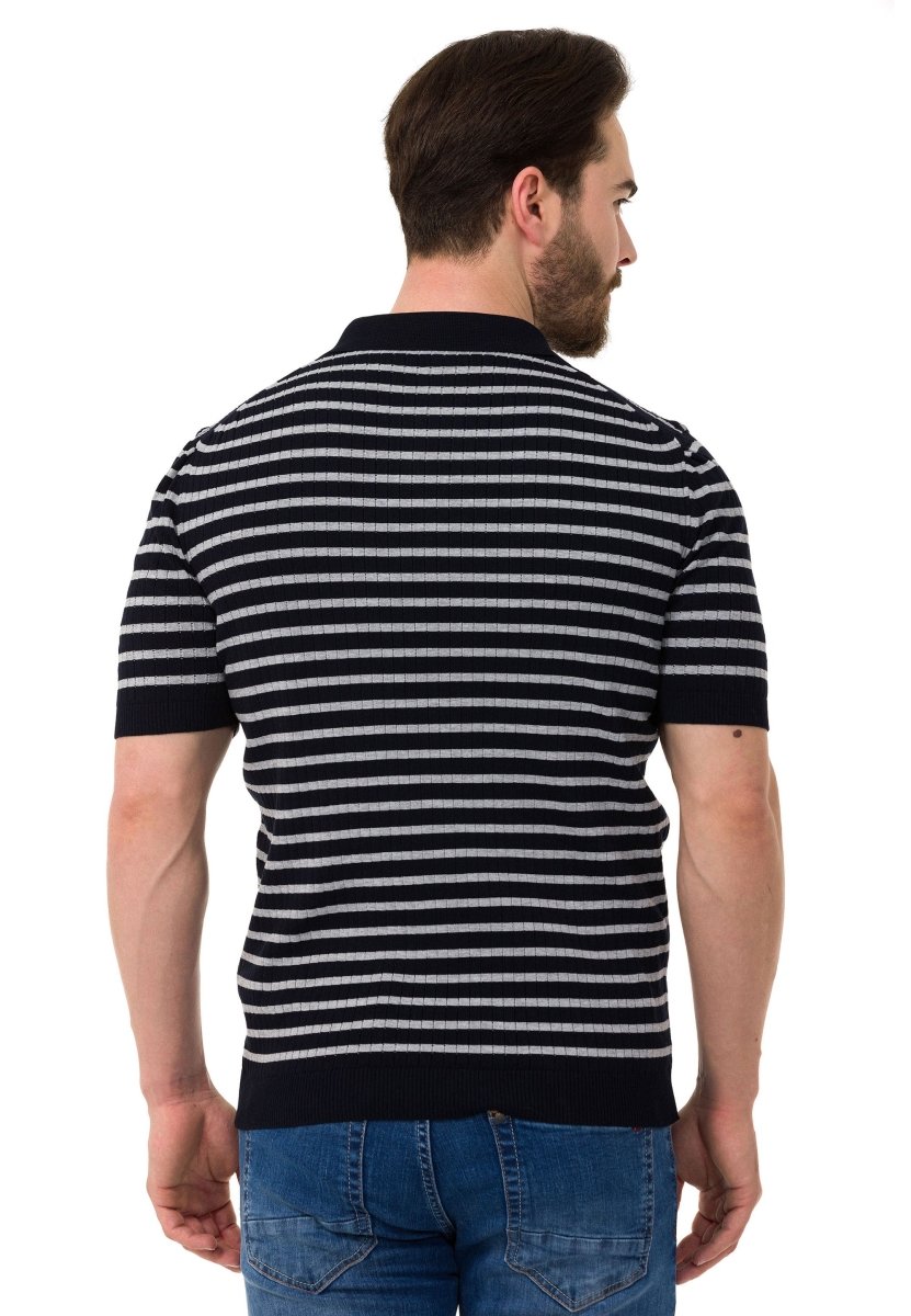 CT751 Sıralı Çizgili Triko Tişört