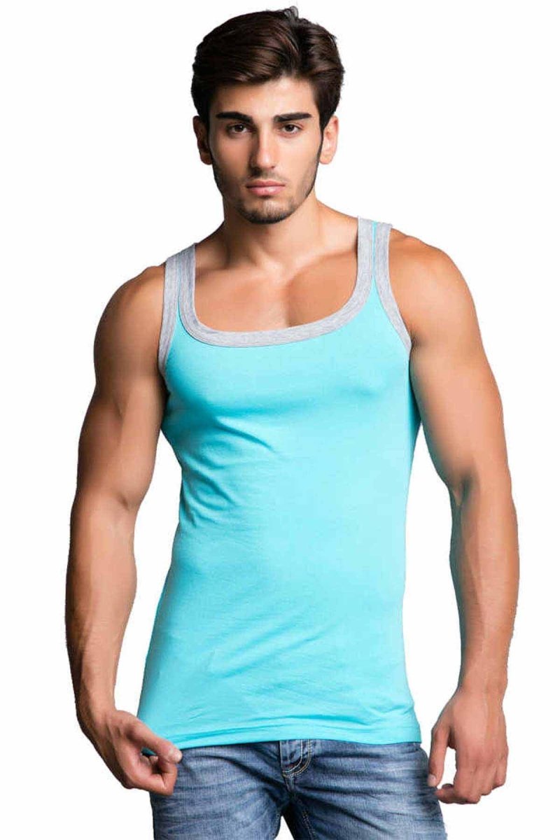 CU104 Pamuklu Slim Fit Erkek Sporcu Atlet