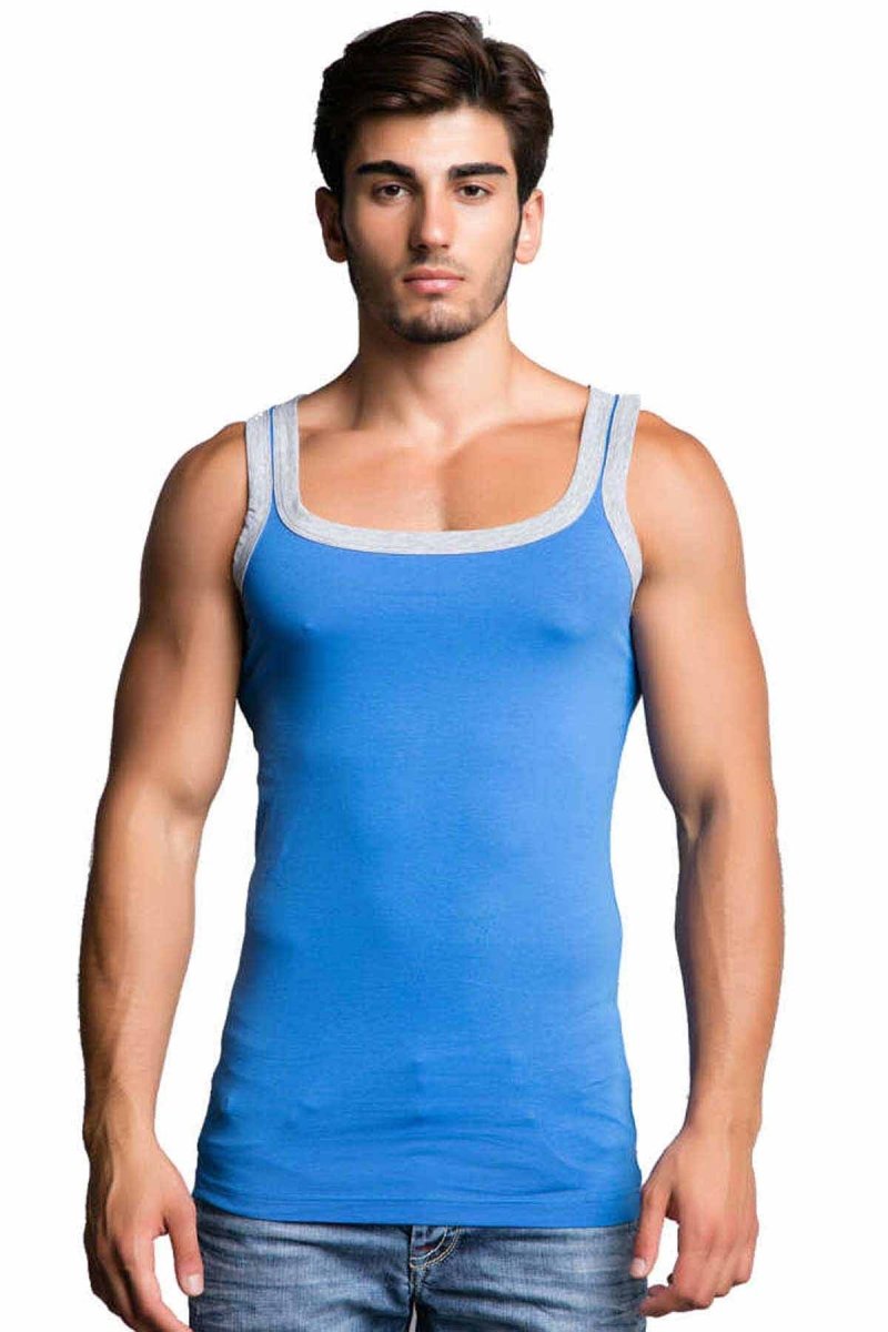 CU104 Pamuklu Slim Fit Erkek Sporcu Atlet