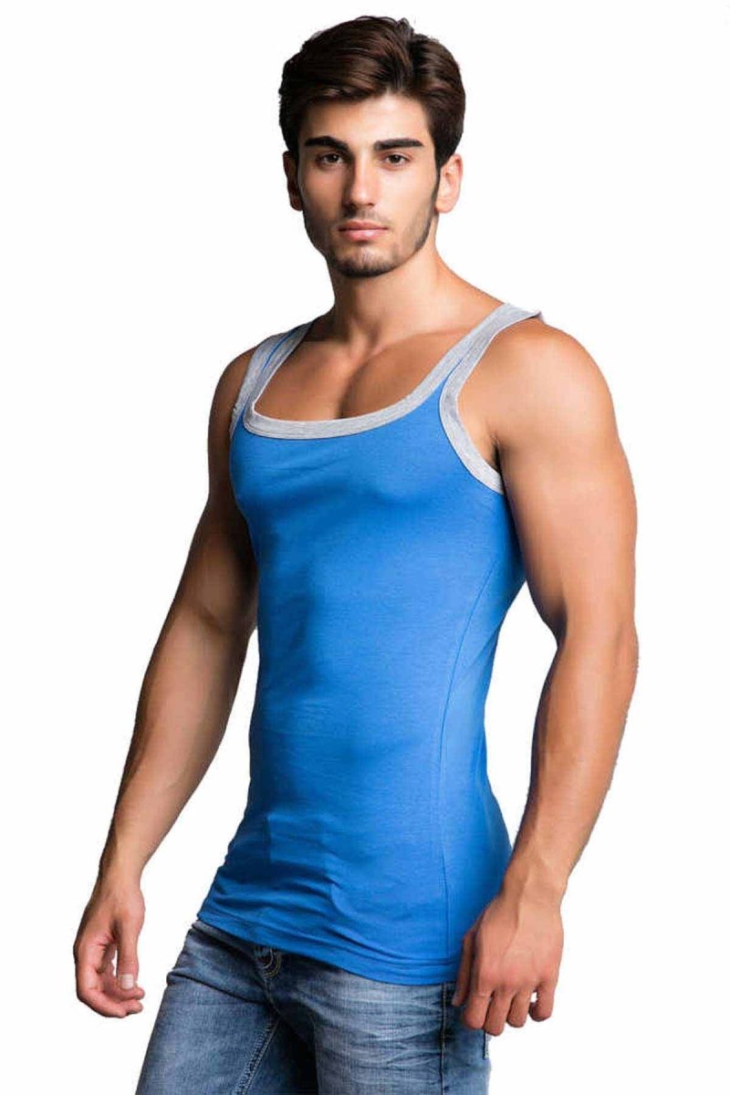 CU104 Pamuklu Slim Fit Erkek Sporcu Atlet