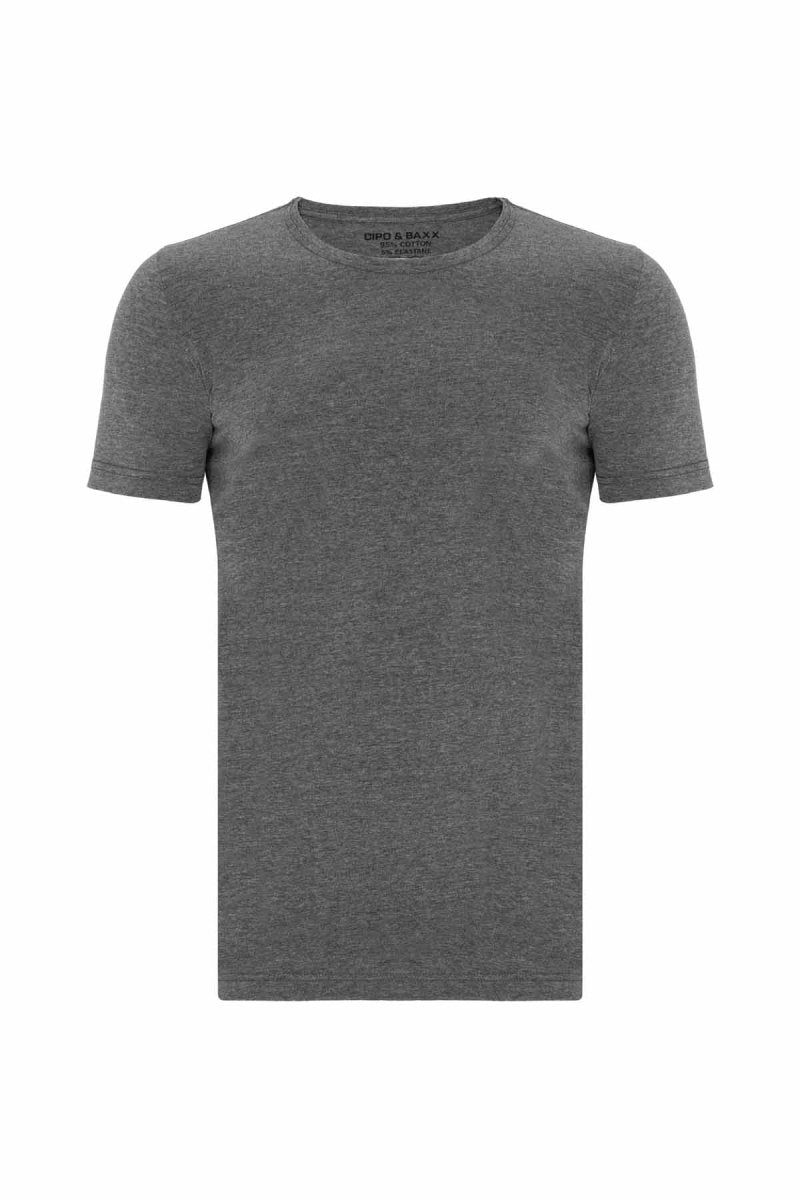 CU105 Bisiklet Yaka Dar Kalıp Erkek Tişört