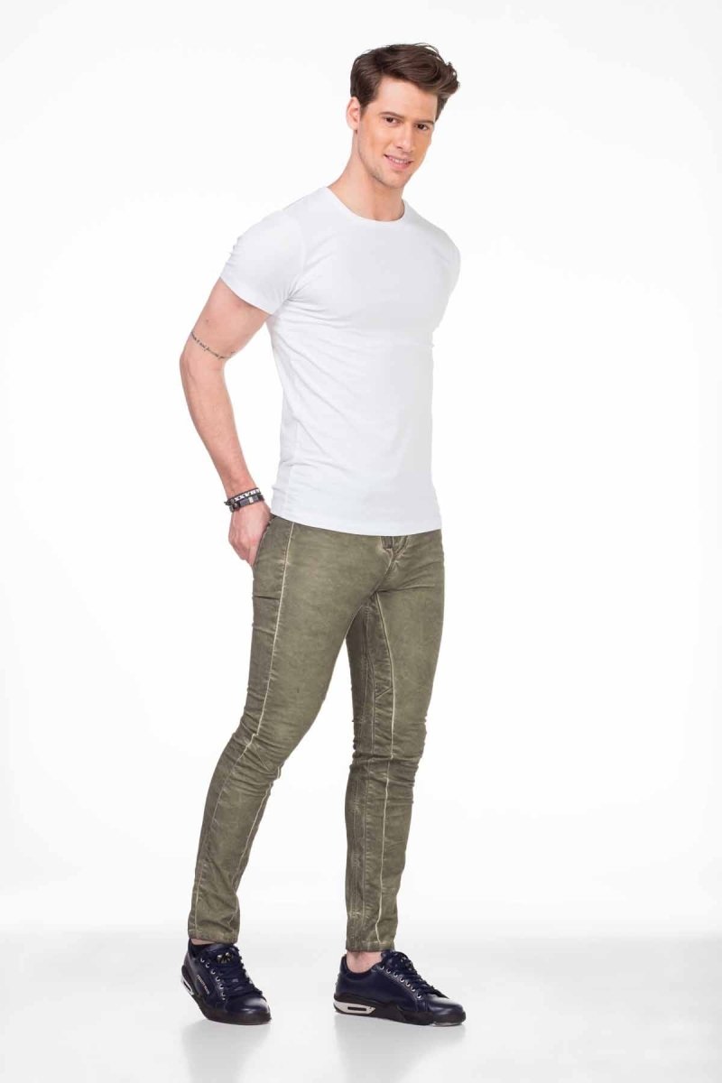 CU105 Bisiklet Yaka Dar Kalıp Erkek Tişört