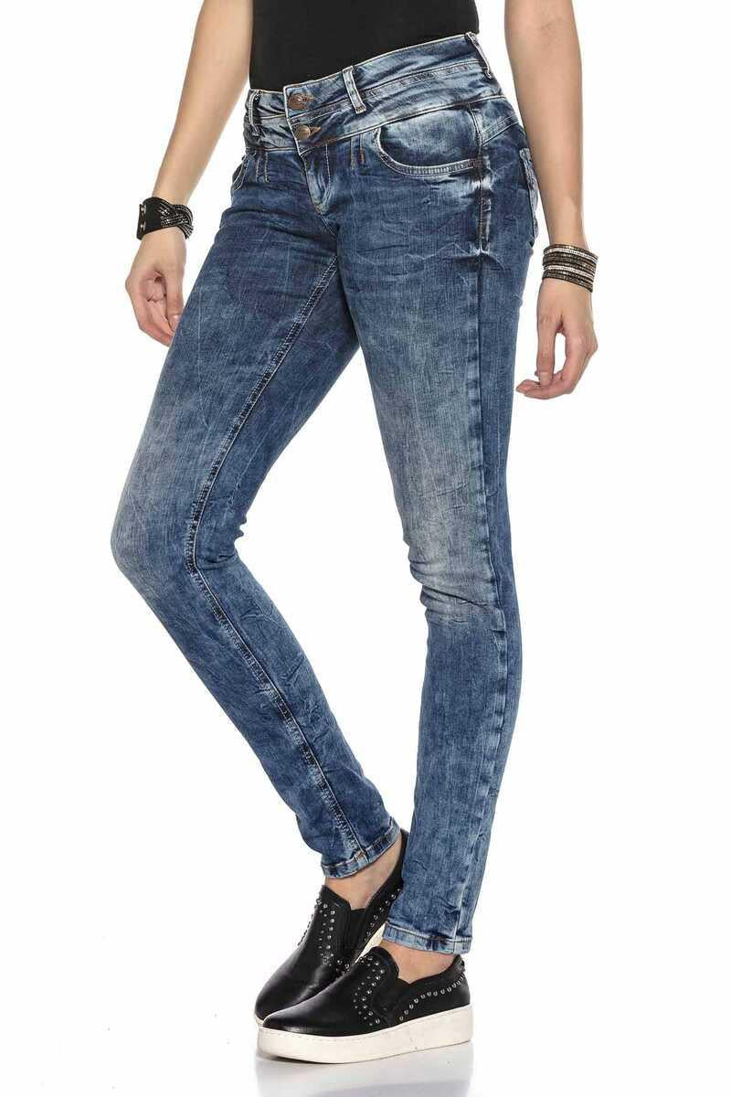 WD379 Mavi Kadın Basic Jean