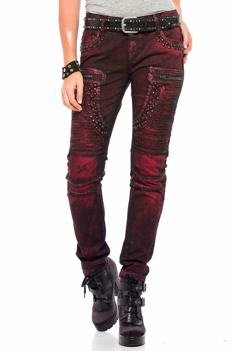 WD388 Bordo Kadın Jean