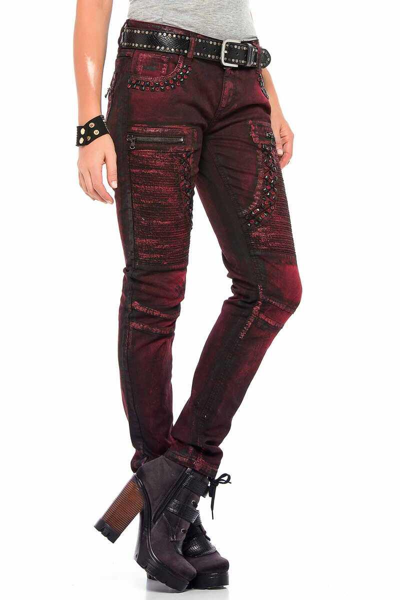 WD388 Bordo Kadın Jean