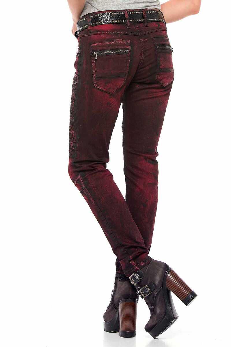 WD388 Bordo Kadın Jean