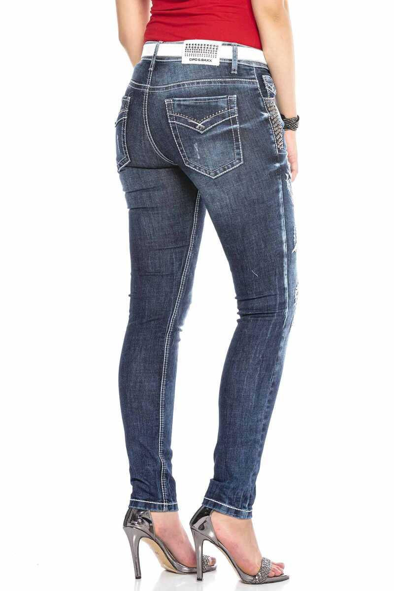 WD423 Vintage Mavi Kadın Jean