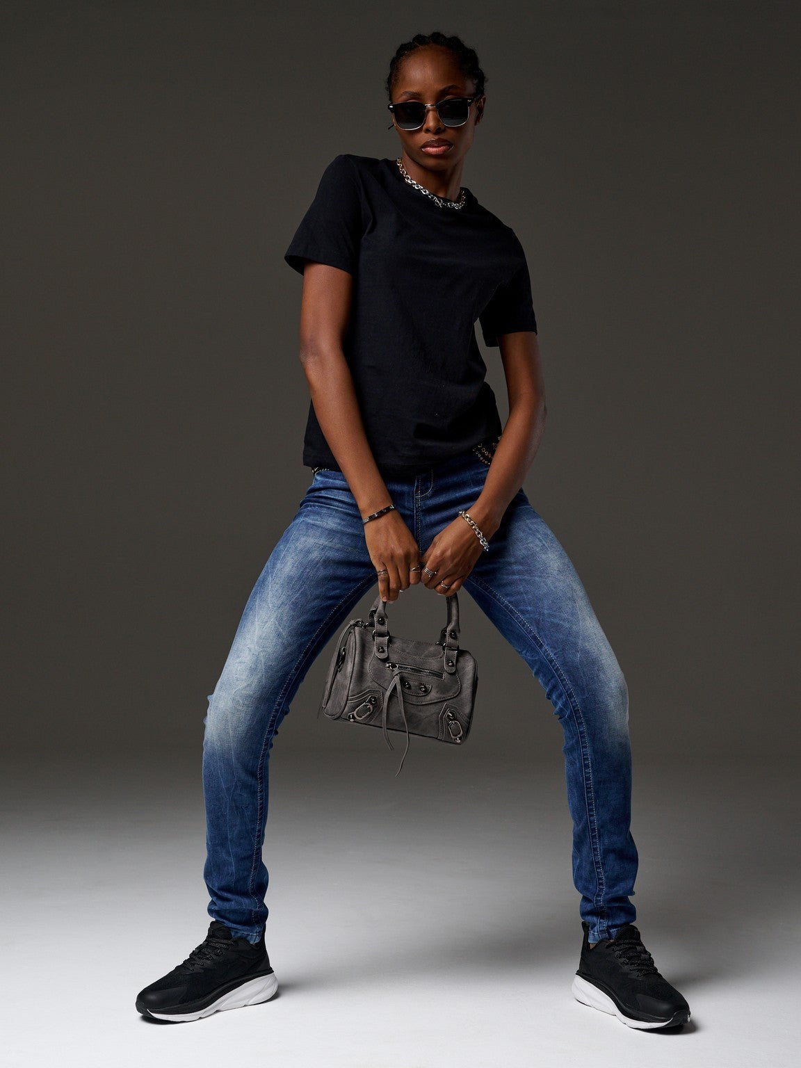 WD466 Cepleri Taş Detaylı Kadın Pantolon