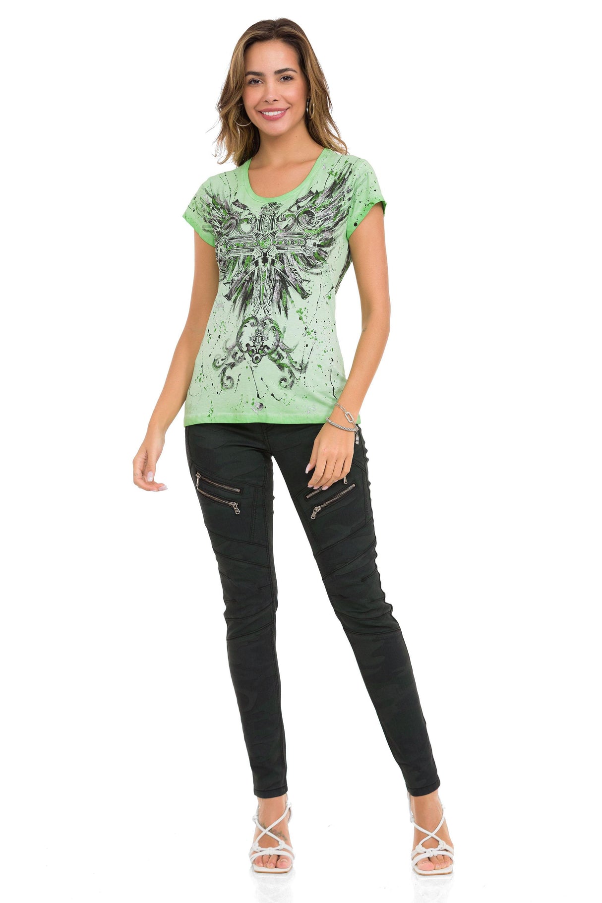 WD501 Havalı Fermuar Detaylı Kadın Kot Pantolon