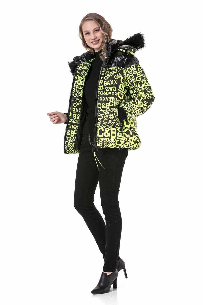 WM129 Baskılı Kadın Şişme Mont