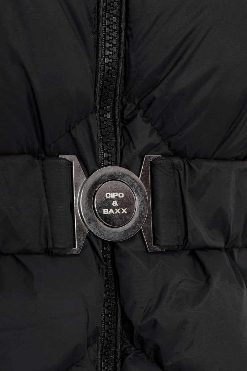 WM133 Yazı Şeritli Kadın Şişme Mont