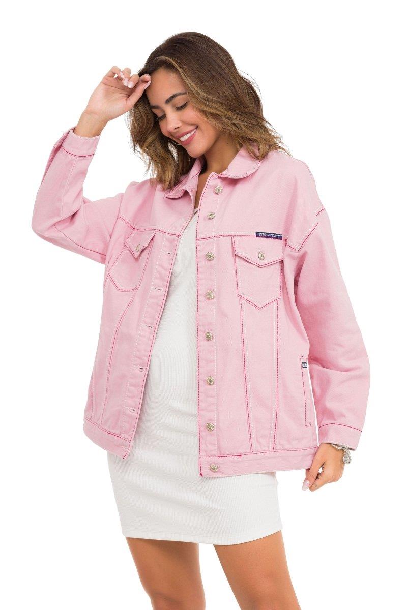 WJ211 Oversize Kadın Kot Ceket