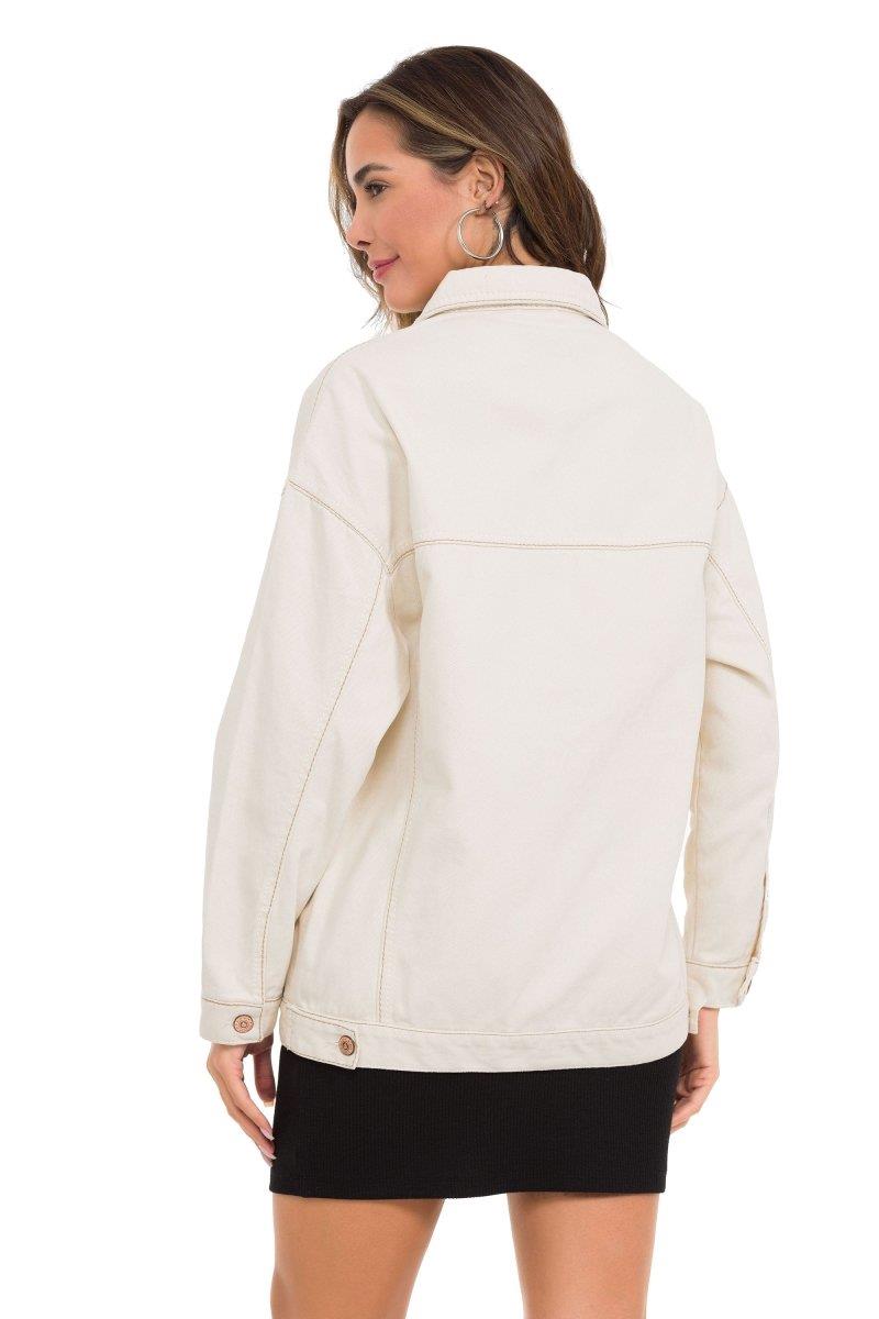 WJ211 Oversize Kadın Kot Ceket