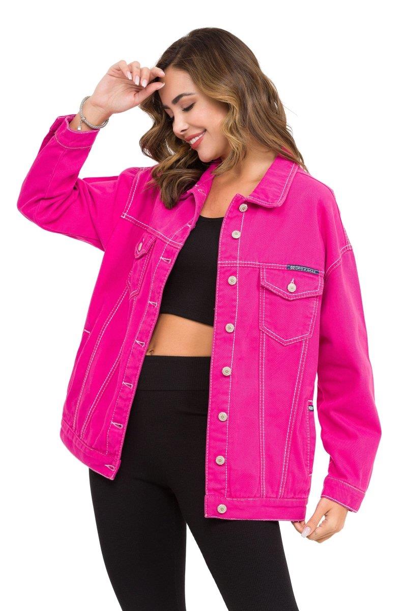 WJ211 Oversize Kadın Kot Ceket