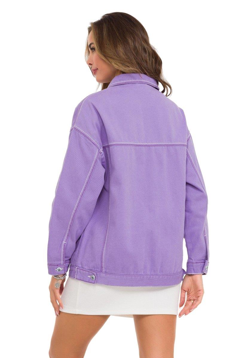 WJ211 Oversize Kadın Kot Ceket