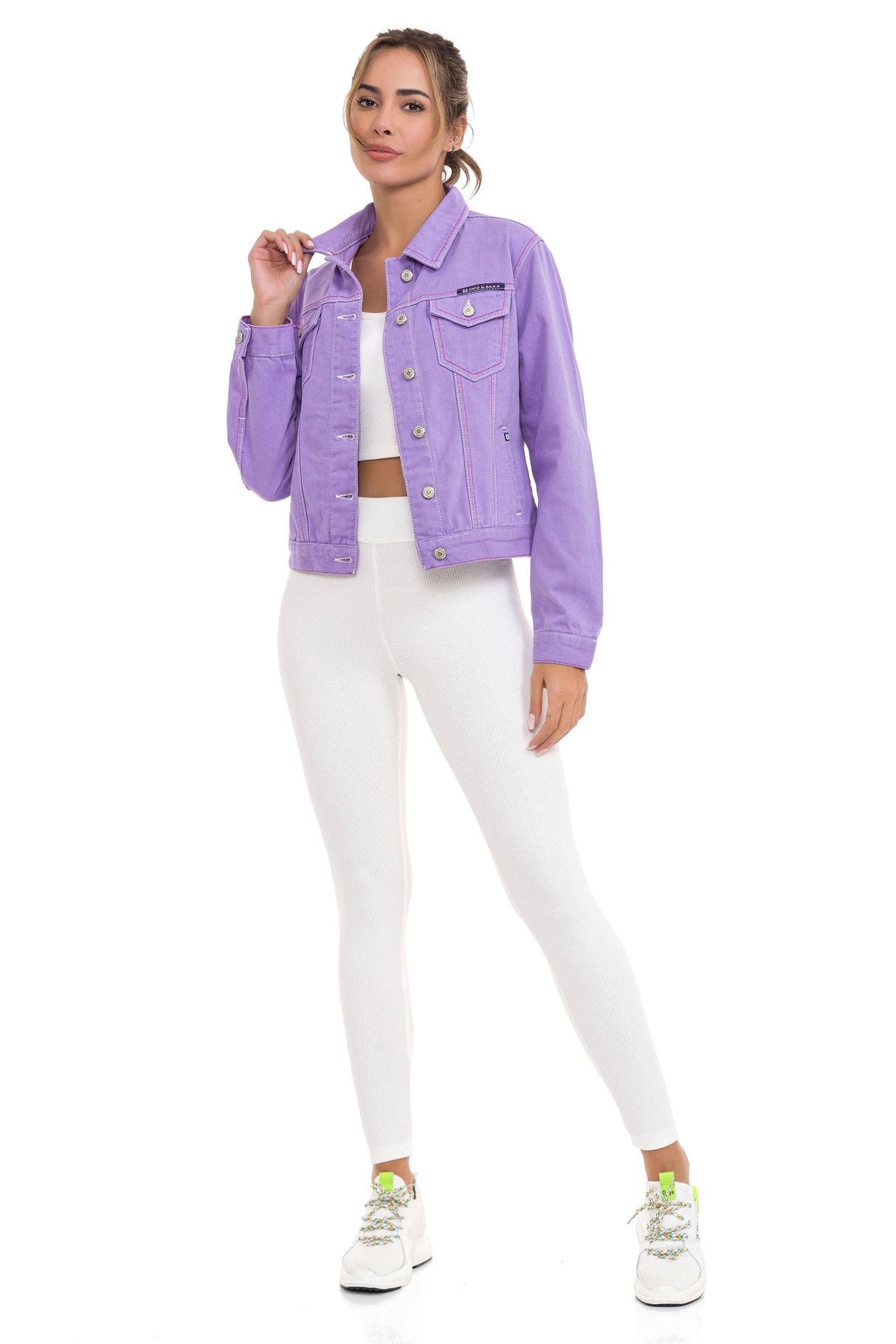 WJ212 Basic Kısa Kadın Jeans Ceket