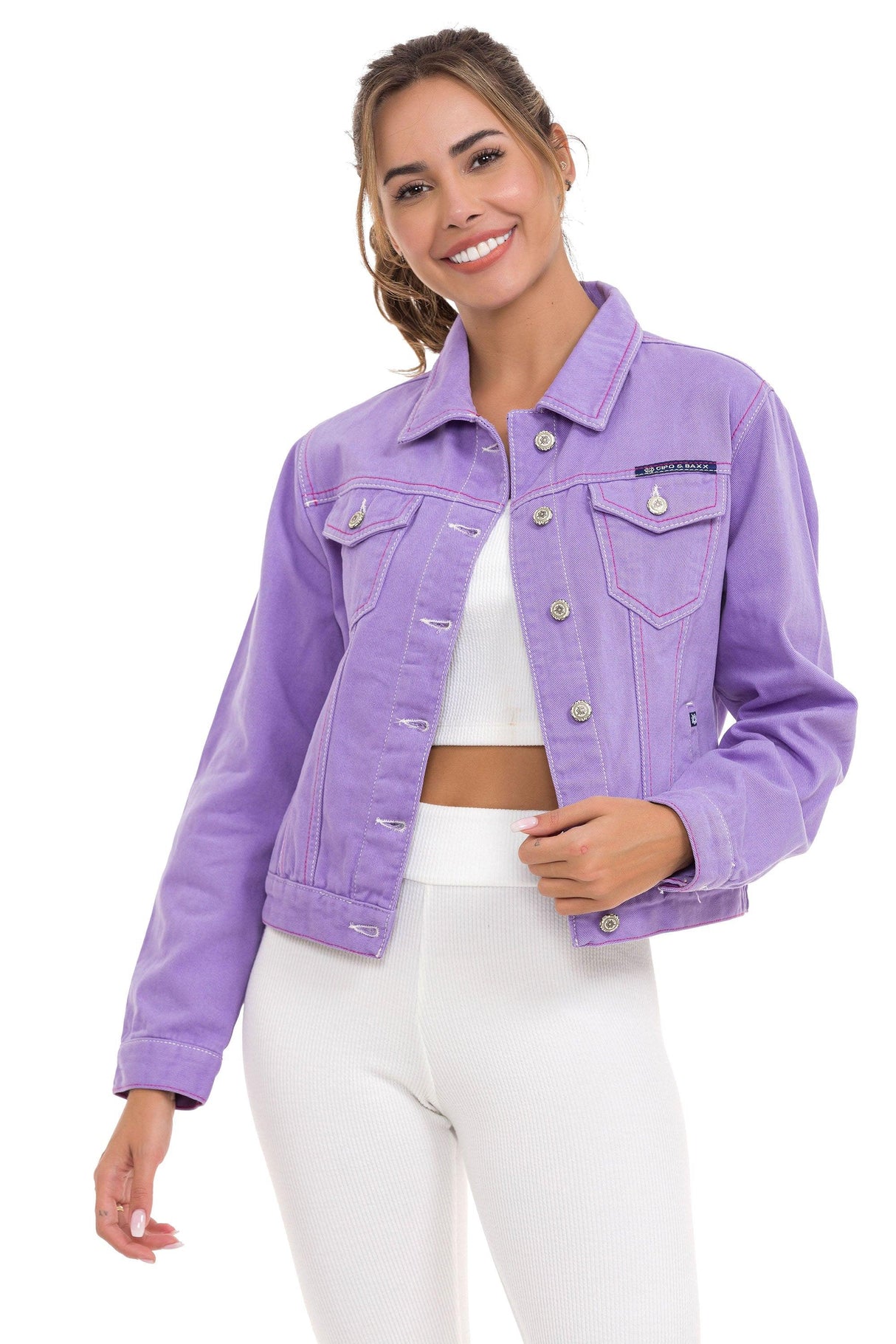 WJ212 Basic Kısa Kadın Jeans Ceket