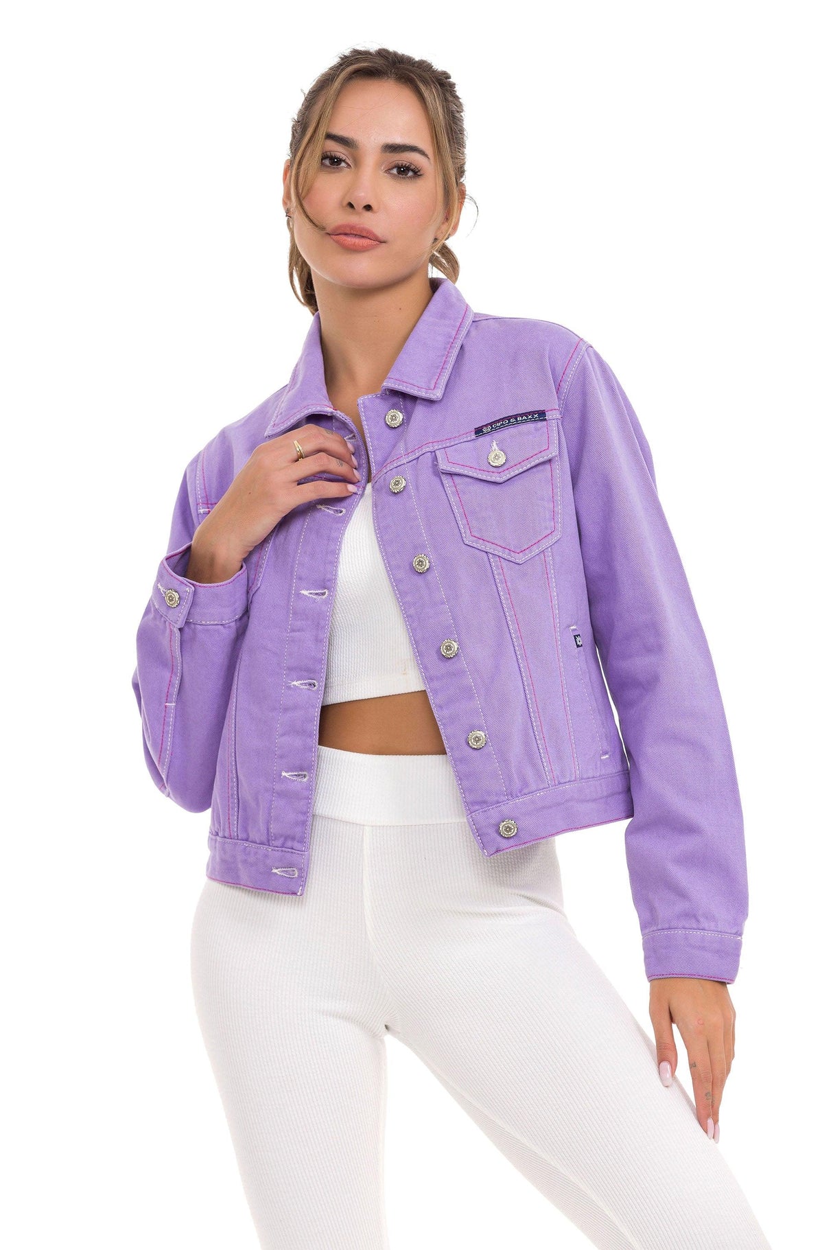 WJ212 Basic Kısa Kadın Jeans Ceket