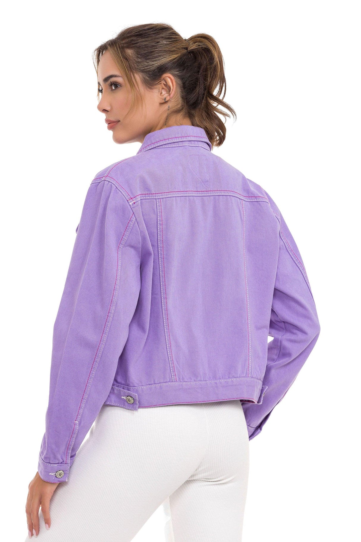 WJ212 Basic Kısa Kadın Jeans Ceket