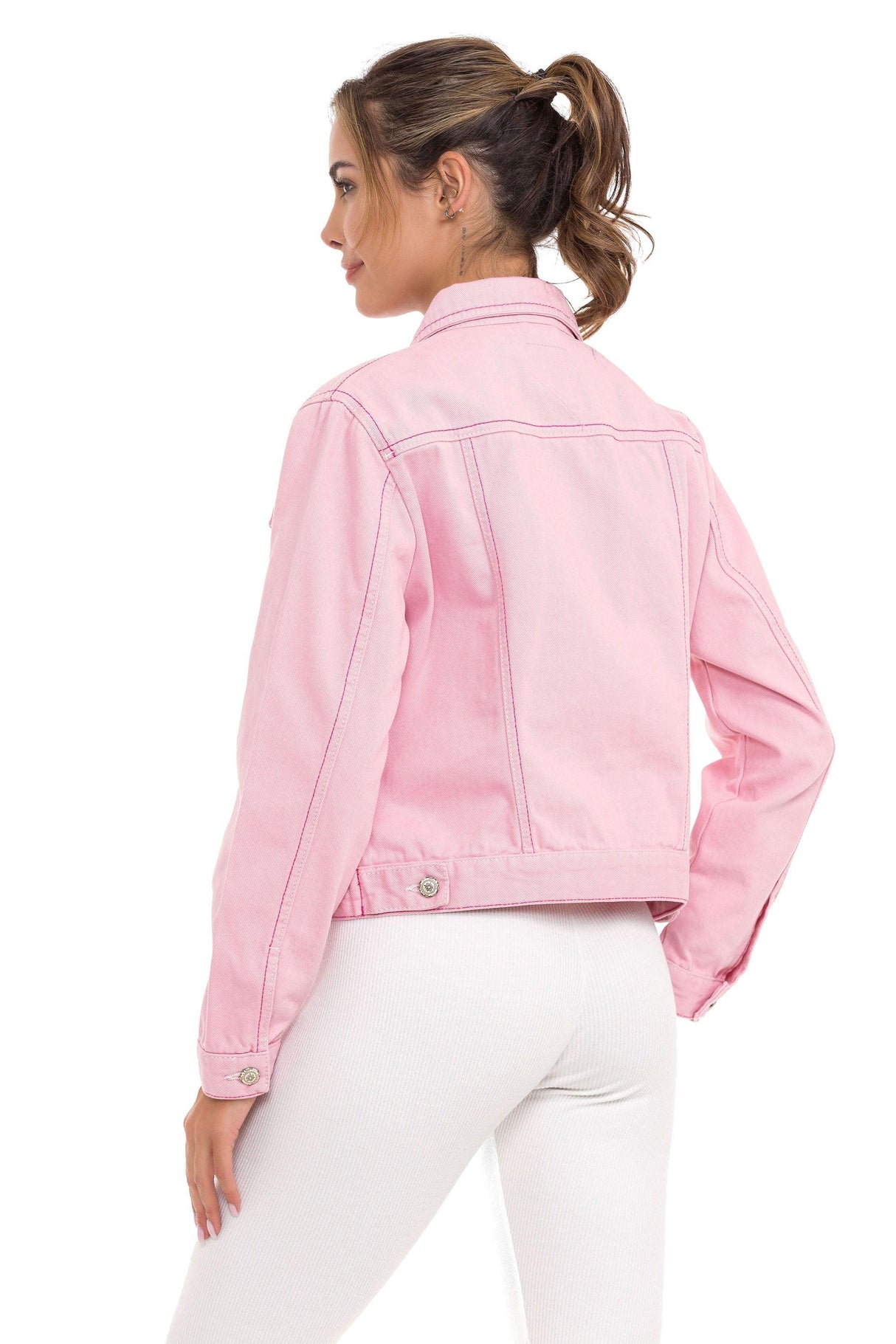 WJ212 Basic Kısa Kadın Jeans Ceket