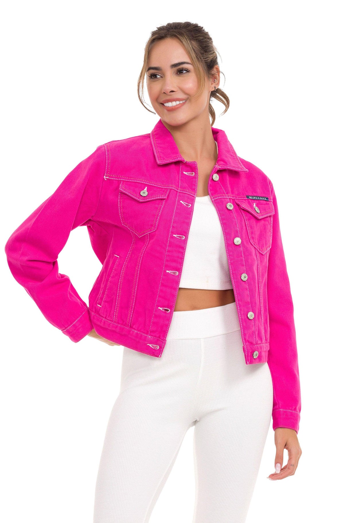 WJ212 Basic Kısa Kadın Jeans Ceket