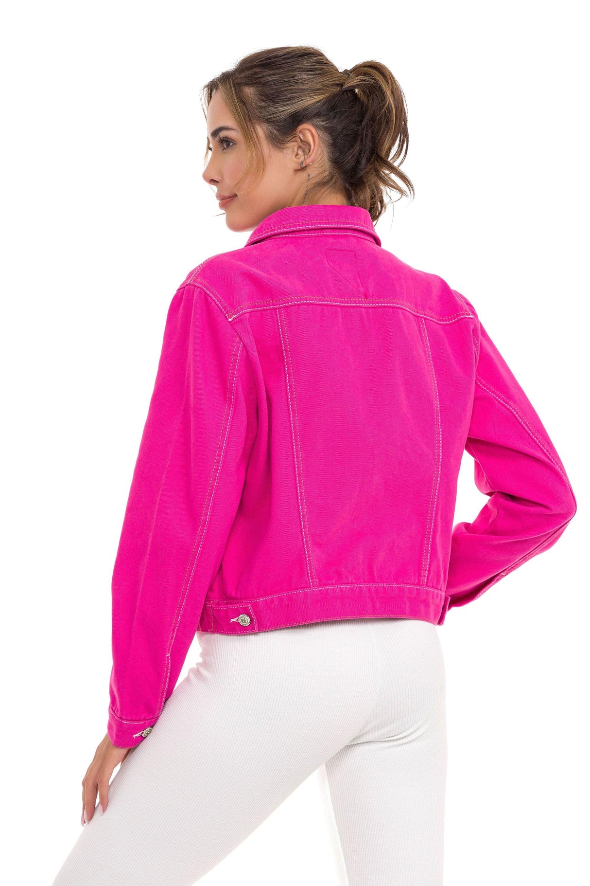 WJ212 Basic Kısa Kadın Jeans Ceket