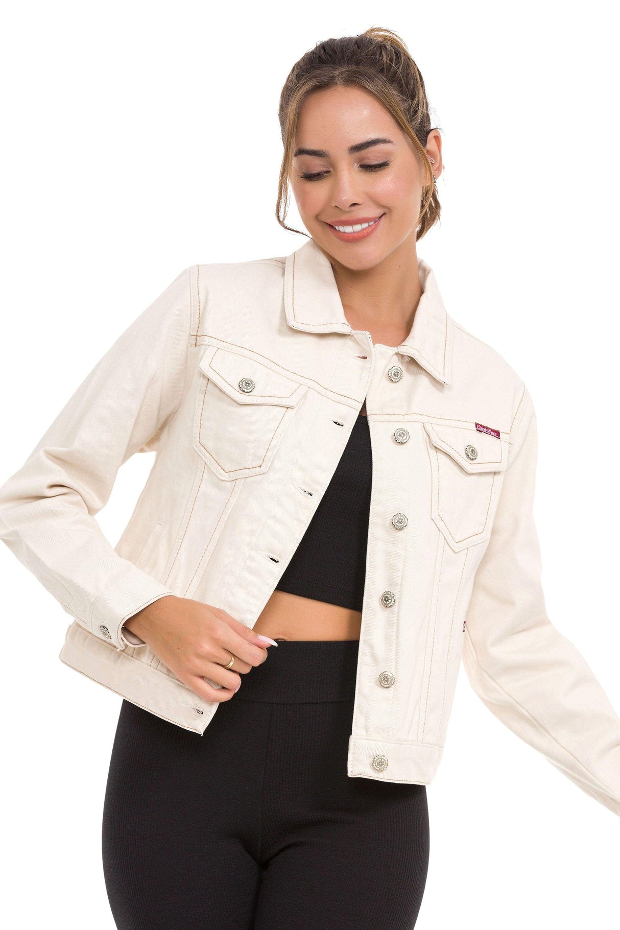 WJ212 Basic Kısa Kadın Jeans Ceket