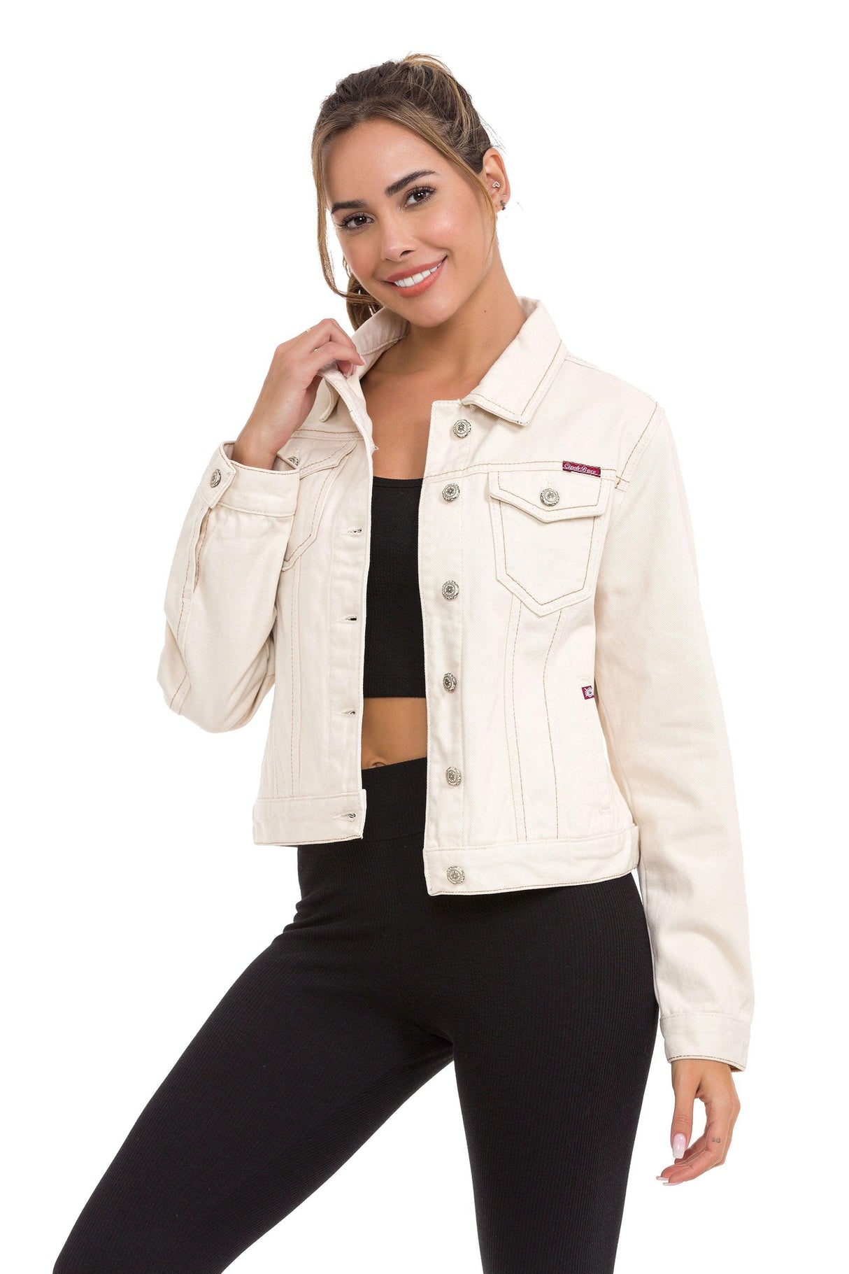 WJ212 Basic Kısa Kadın Jeans Ceket