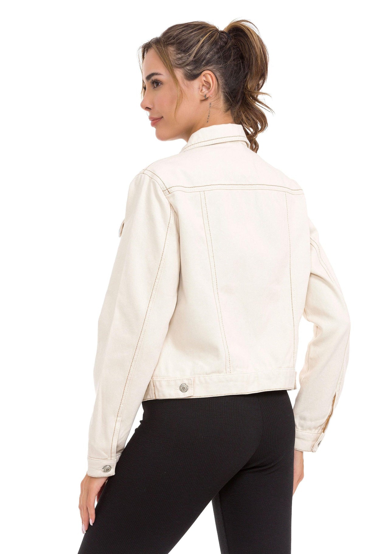 WJ212 Basic Kısa Kadın Jeans Ceket