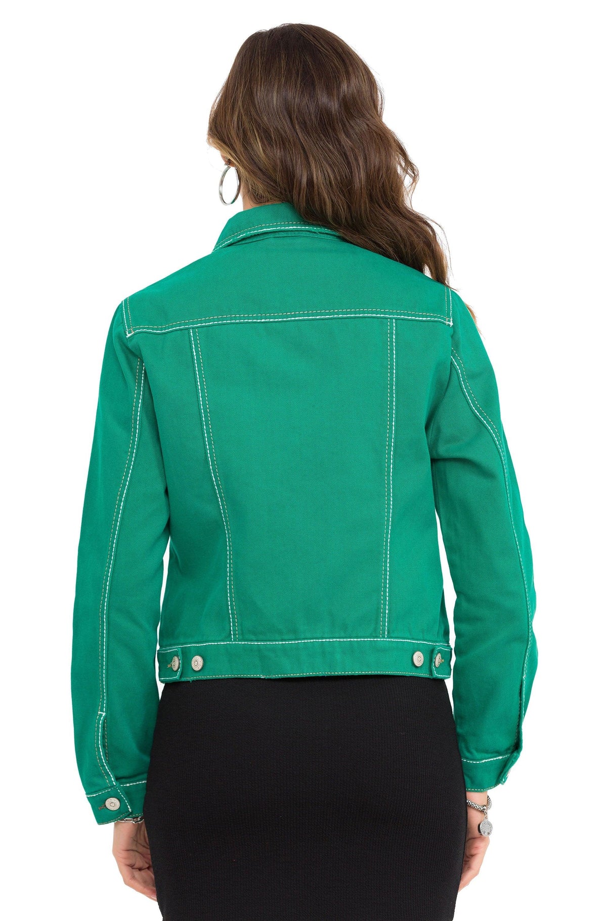 WJ212 Basic Kısa Kadın Jeans Ceket
