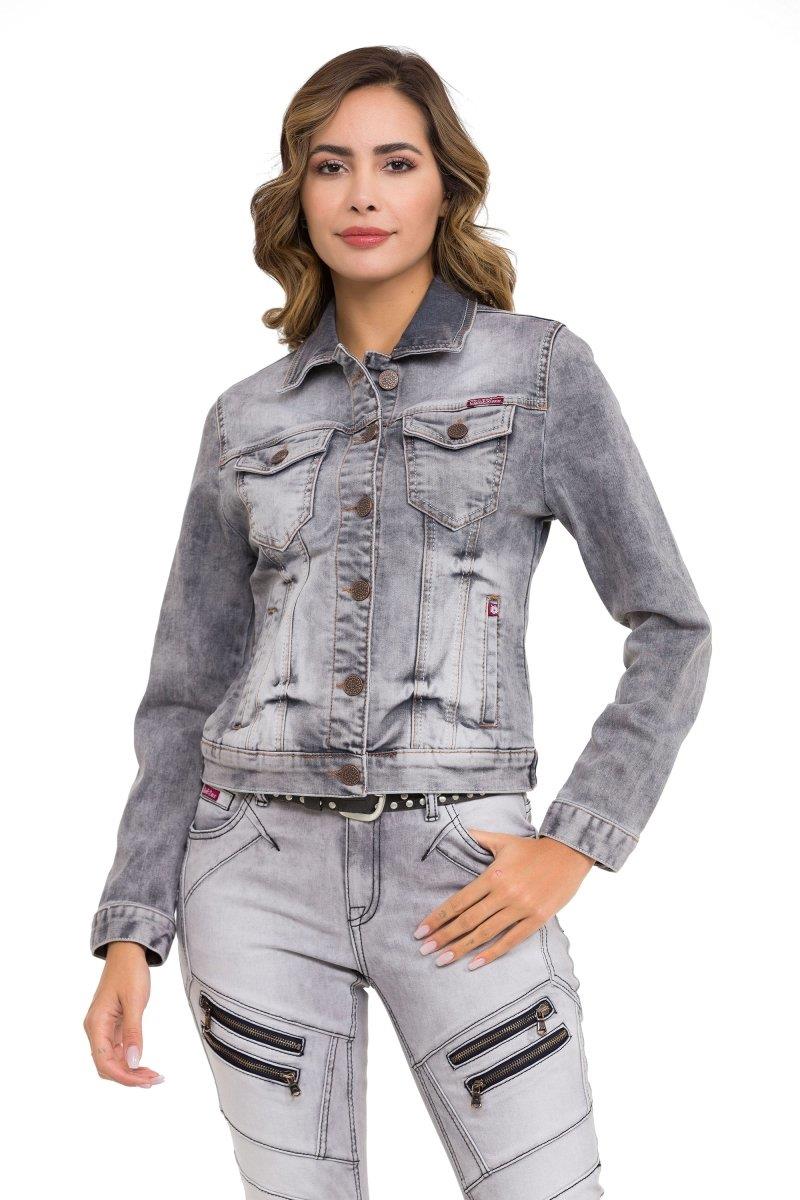 WJ212 Basic Kısa Kadın Jeans Ceket