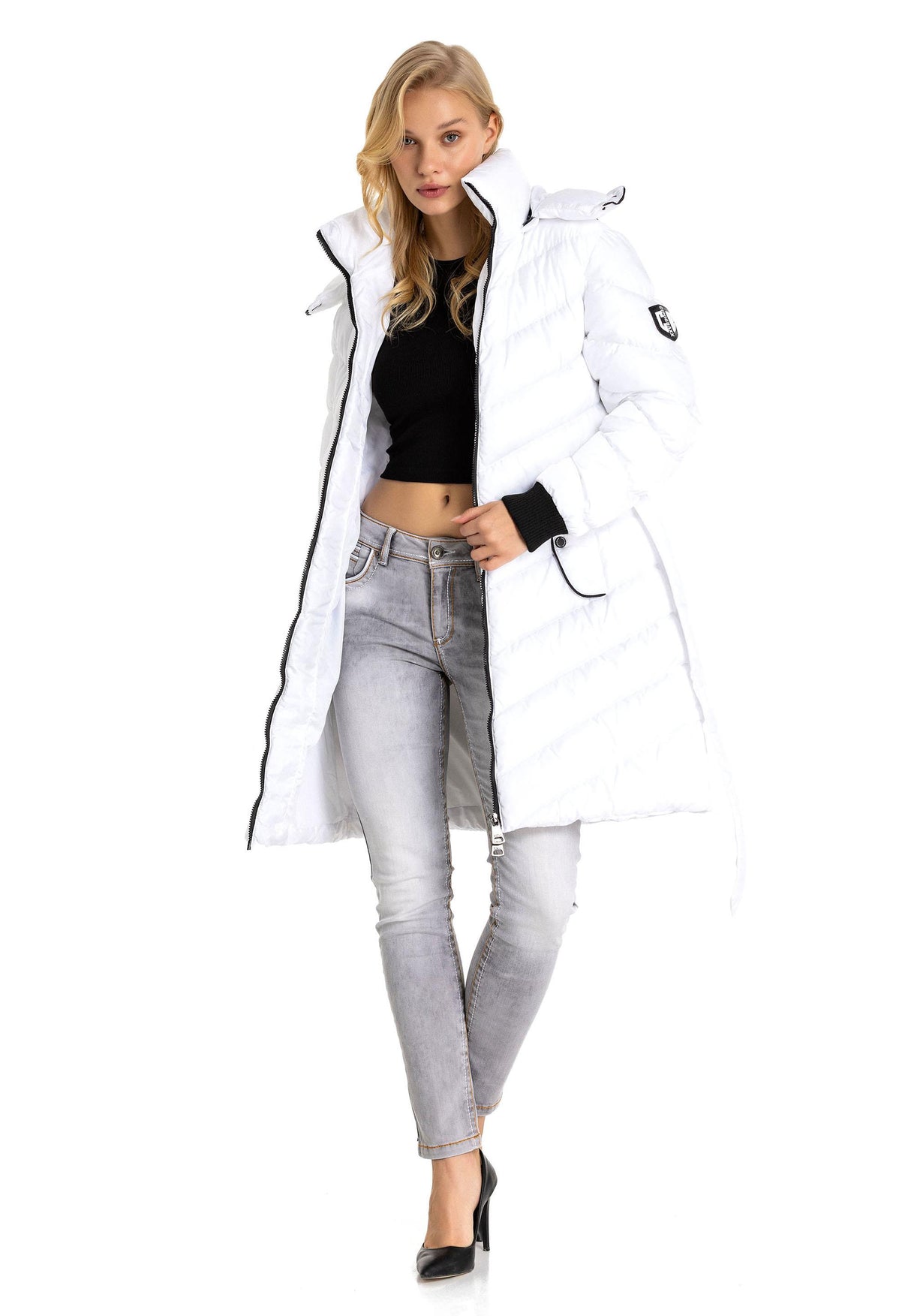 WM135 Kapşonu Çıkarılabilir Kadın Mont