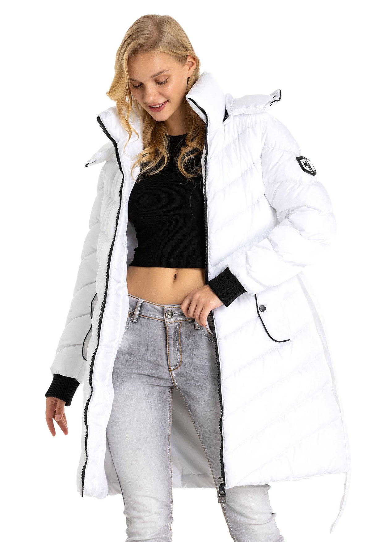 WM135 Kapşonu Çıkarılabilir Kadın Mont