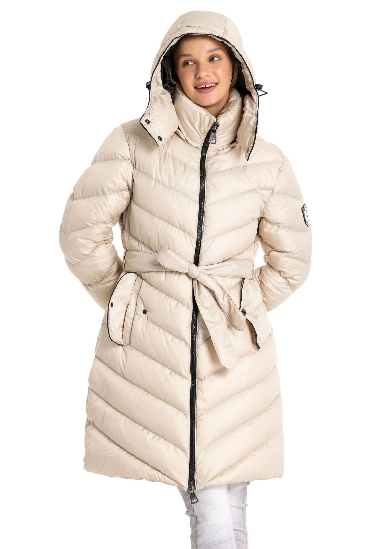 WM135 Kapşonu Çıkarılabilir Kadın Mont