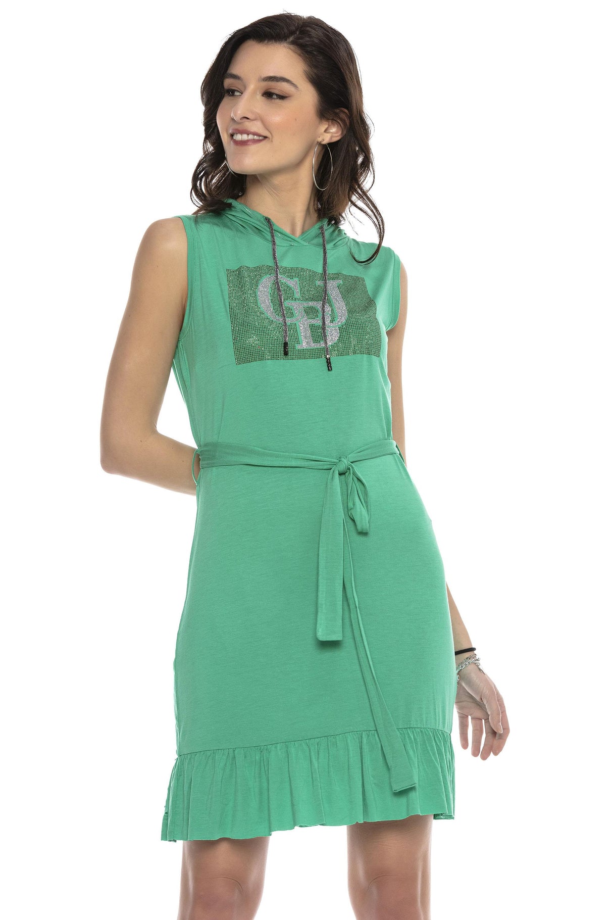 WY136 Sıfır Kol Kadın Tunik Elbise