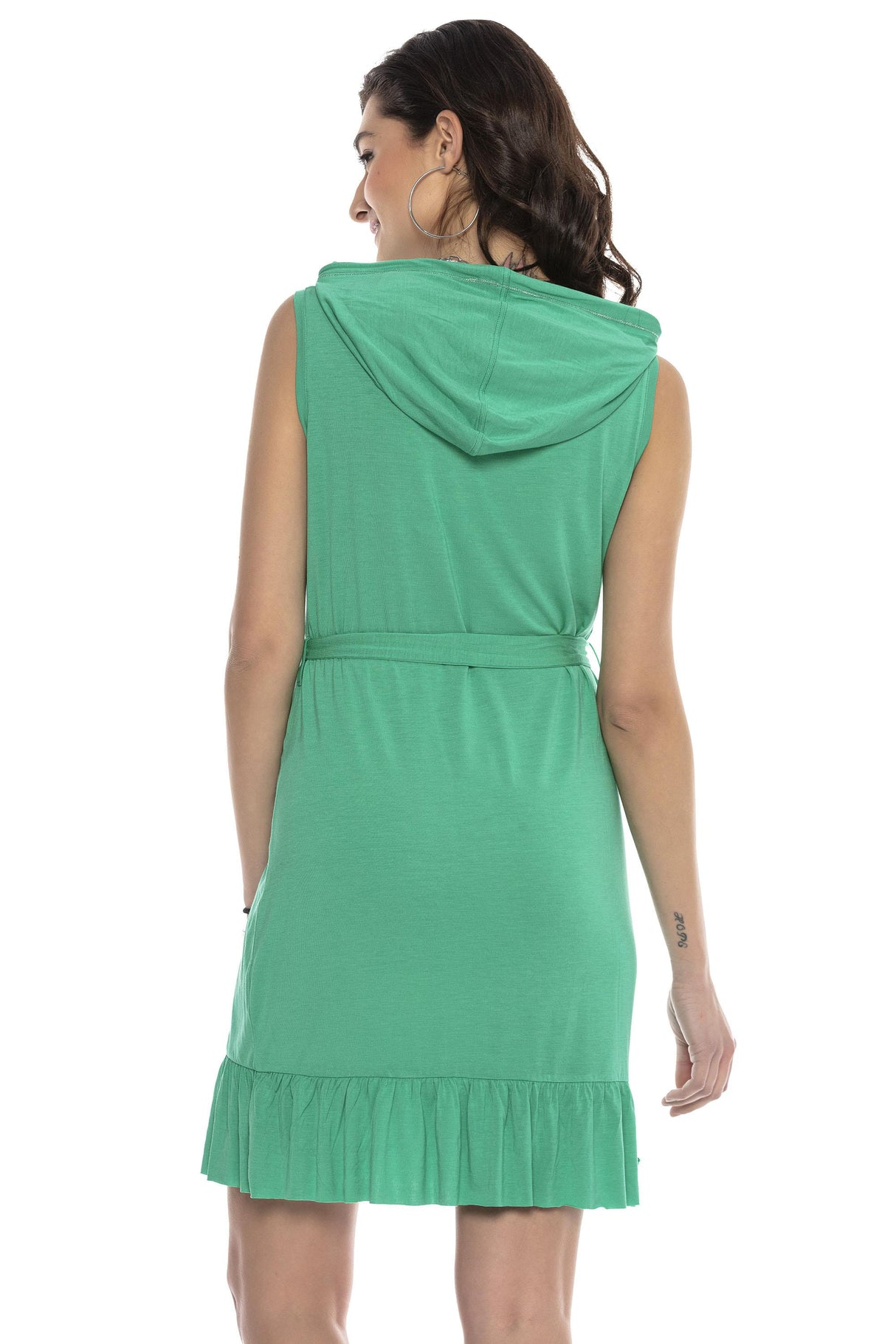 WY136 Sıfır Kol Kadın Tunik Elbise