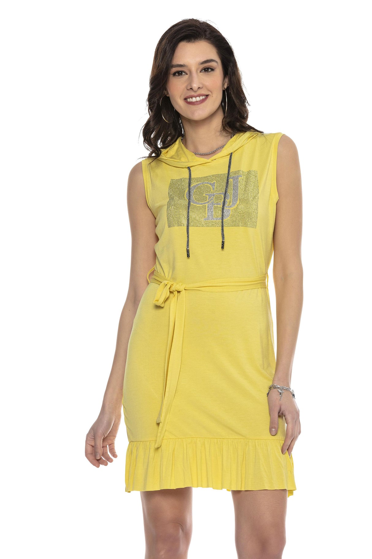 WY136 Sıfır Kol Kadın Tunik Elbise